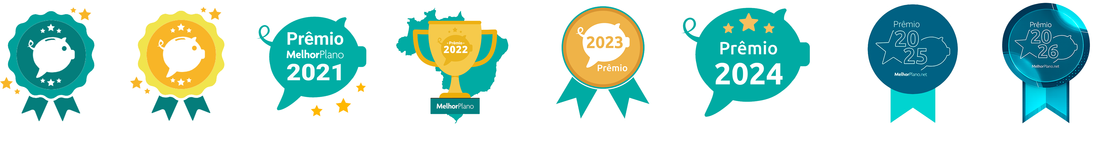 Selos de premiação LinkCe